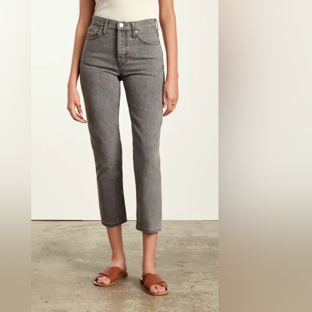 Everlane 90s Cheeky Jean (Ankle)- acid grey 31
